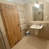 Koupelna apartmánu č.5 v Rezidenci Věstonice. Ubytování na Pálavě, Horní Věstonice.
