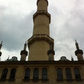 Minaret v zahradě u zámku Lednice